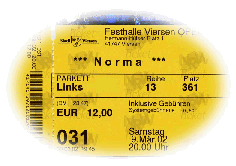 Eintrittskarte