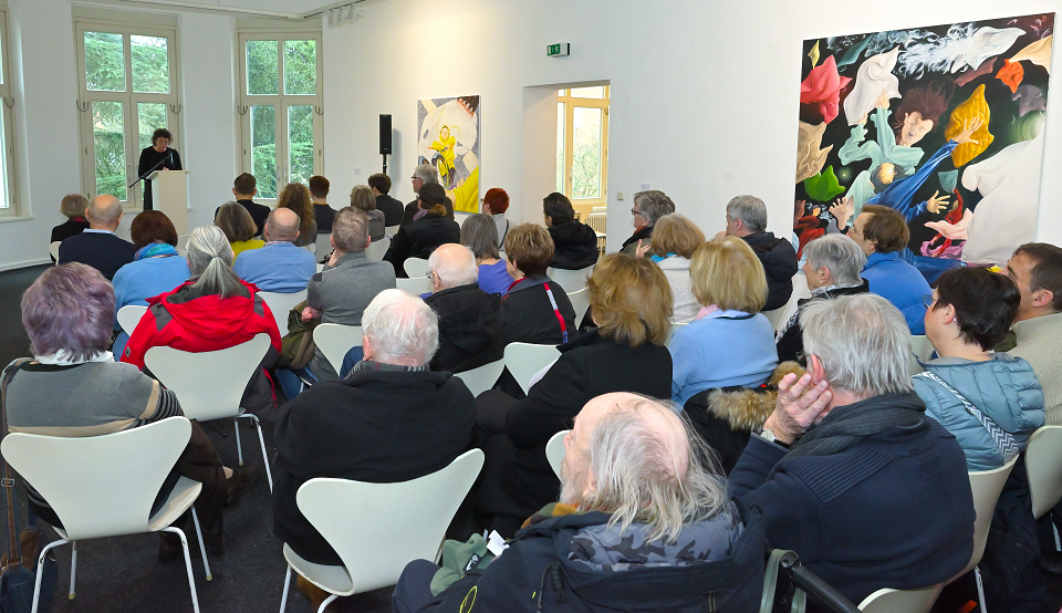Großes Publikumsinteresse bei der Ausstellungseröffnung am Sonntag, 22. Januar 2023 (Foto: Stadt Viersen)
