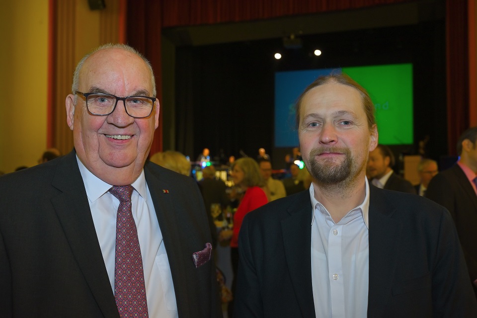 Beigeordneter Holger Müller aus der Partnerstadt Mittweida (rechts) mit dem Viersener Ortsbürgermeister Hans-Willy Bouren (Foto: Stadt Viersen)