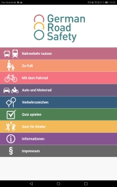 App-Screenshot "German Road Safety"