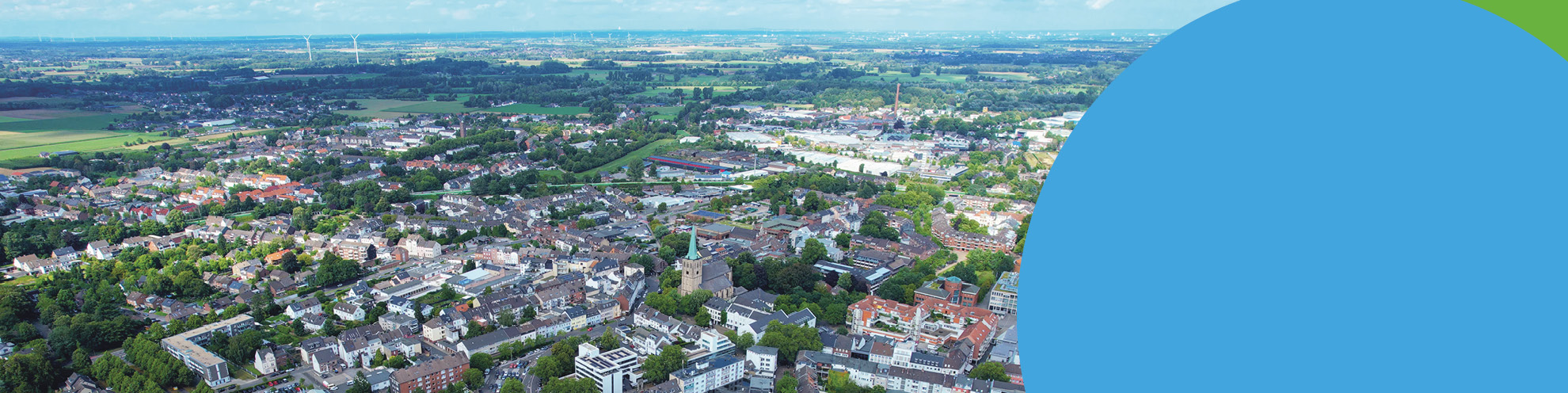 Headerbild: Stadt Viersen von oben